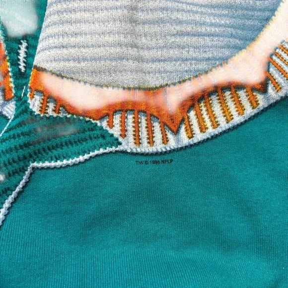 Vintage Miami Dolphins Sweatshirt USA Medium NOS Pullover - Picture 5 of 6